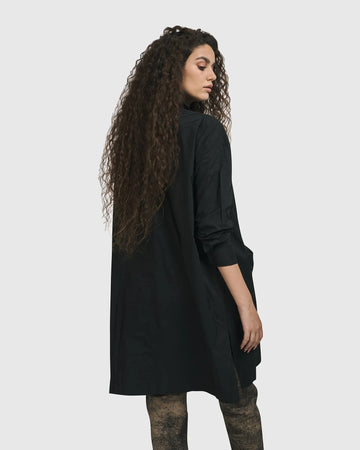alembika-danica-shirt-jacket-schwarz-hemdjacke-a-linie image 2