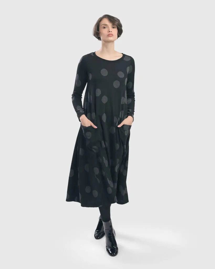 alembika-gwen-pocket-midi-dress-circles image 1