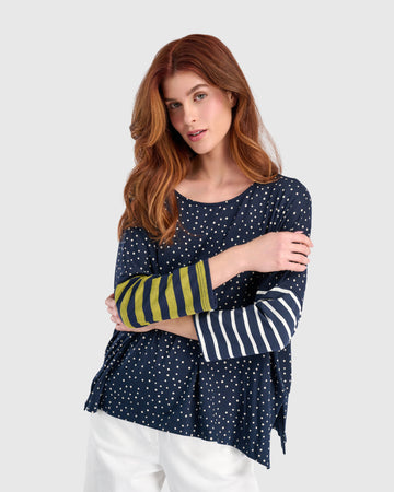 alembika-starry-skies-boxy-tee-damen-t-shirt-navy image 7