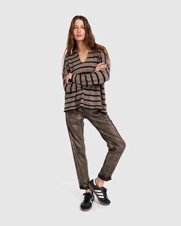 alembika-surfside-collared-sweater-latte-stripes image 8