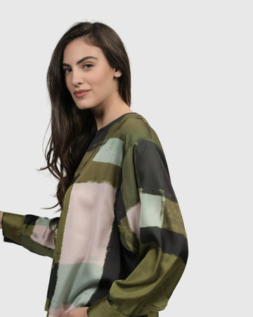 alembika-alfresco-market-top-olive-damen-bluse image 6