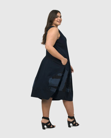 alembika-urban-sleeveless-cocoon-dress-navy-rmelloses-midikleid image 4