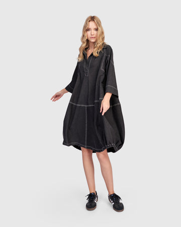 alembika-panama-oversized-hemdkleid-black-denim image 8