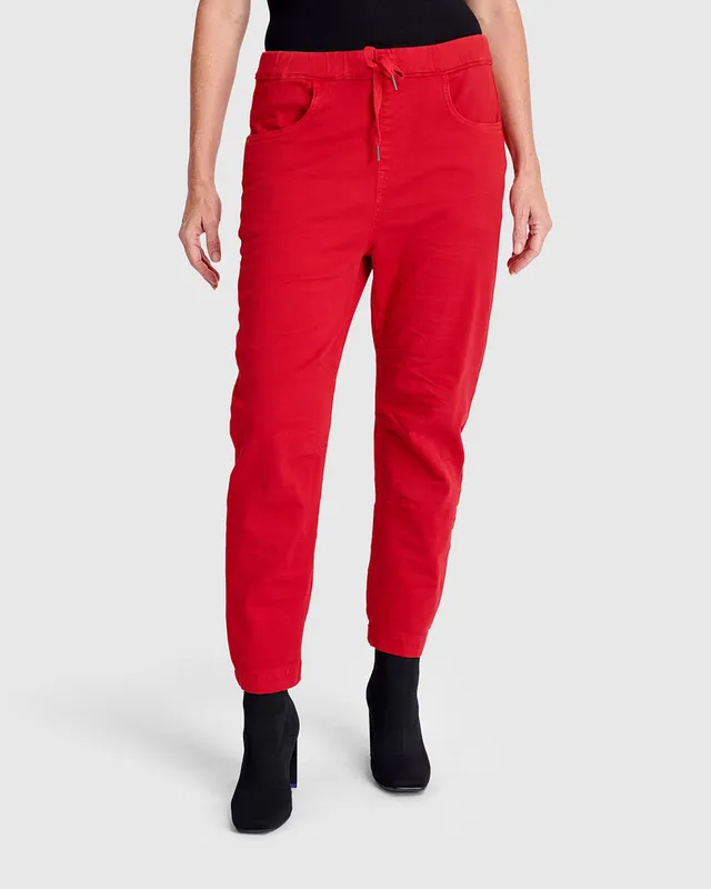 alembika-weekend-boyfriend-jogger-jeans-rot-damen-jogger-jeans image 1