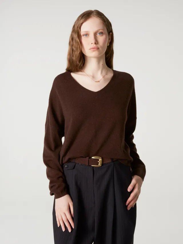 absolut-alicia-v-pullover-aus-kaschmir-mit-weiter-passform-braun image 1