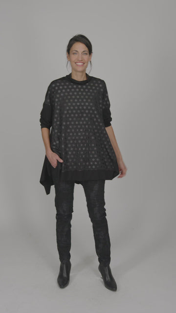 alembika-circles-trapeze-top-schwarz image 3