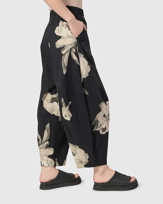 alembika-leila-lantern-pants-roses image 1