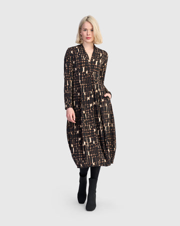 alembika-neura-cocoon-dress-ad815m-matrix-midi-kleid image 3
