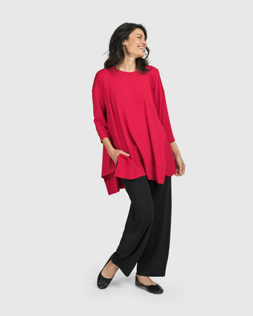 alembika-essential-oversized-trapeze-top-red-rose image 7
