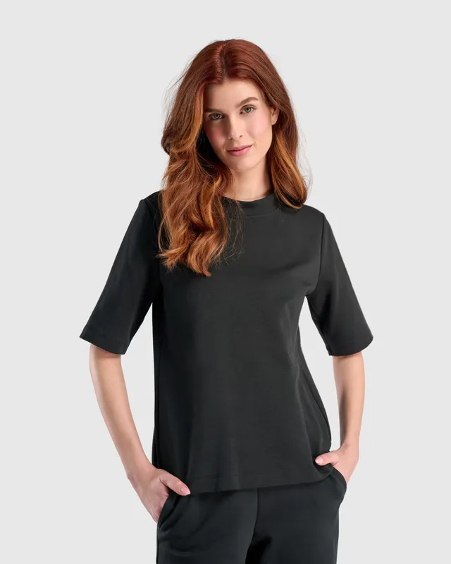 alembika-urban-staple-elevated-tee-black-tailliertes-t-shirt image 1
