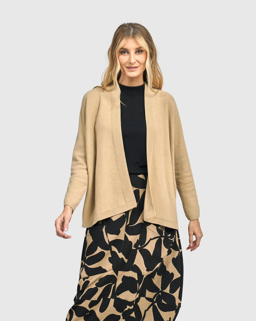 alembika-dolce-knit-cardigan-sand-damen-strickjacke image 1