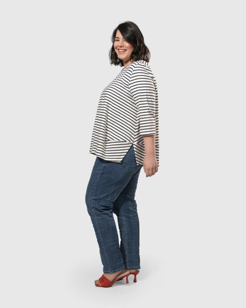 alembika-urban-edge-stripe-top-schwarz image 3