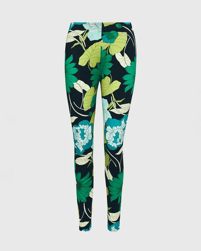 alembika-garden-leggings-floral-damen-leggings-gr-n-navy image 1