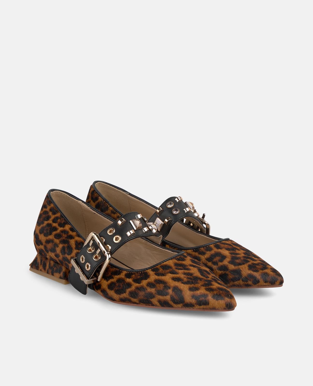 alma-en-pena-ballerinas-schnalle-spitz-braun-2-cm image 2