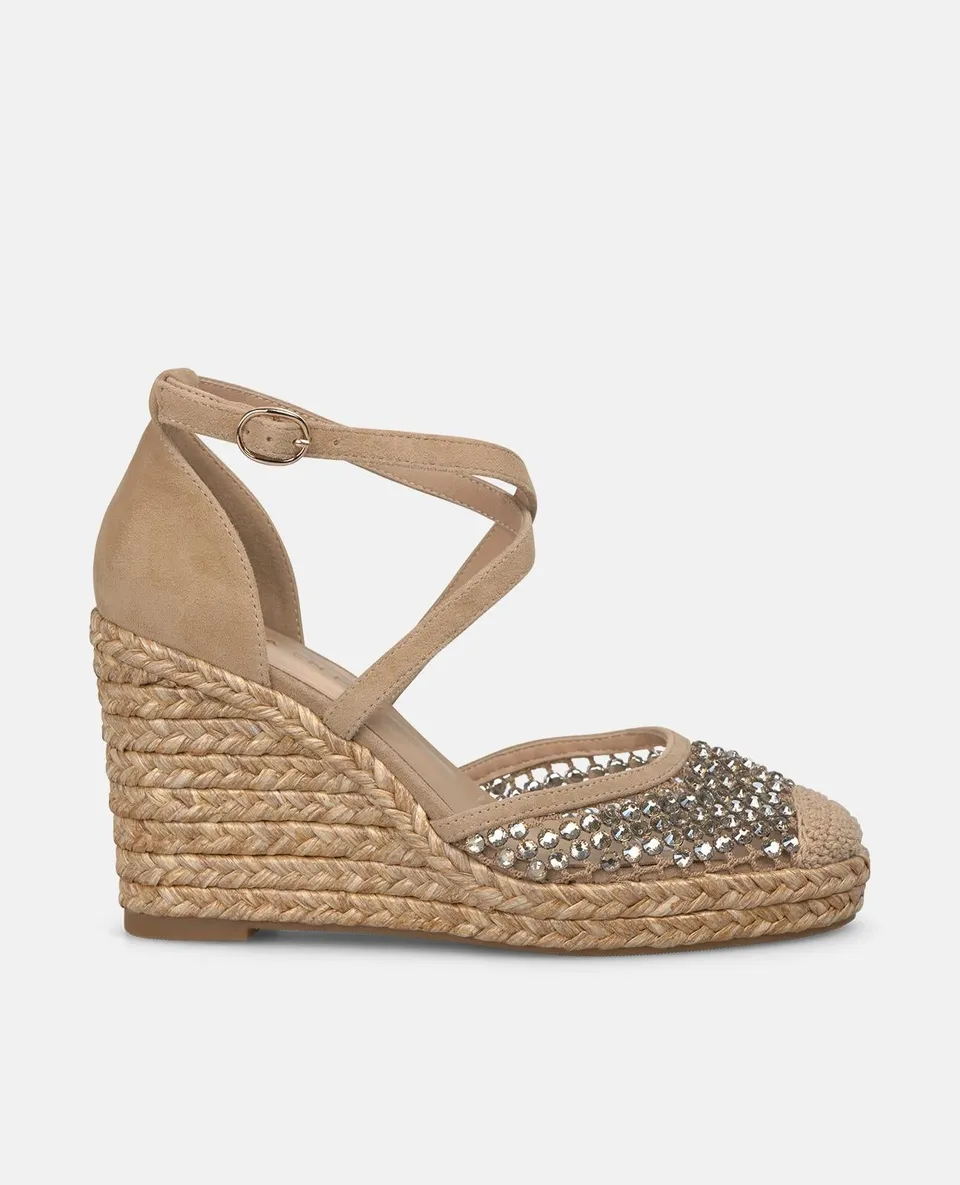 alma-en-pena-keil-espadrille-mit-strass-mesh-arena-9-5-cm image 1