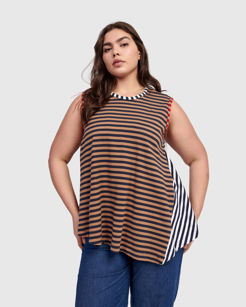 alembika-circus-swing-top-stripes-damen-top-rmellos image 1