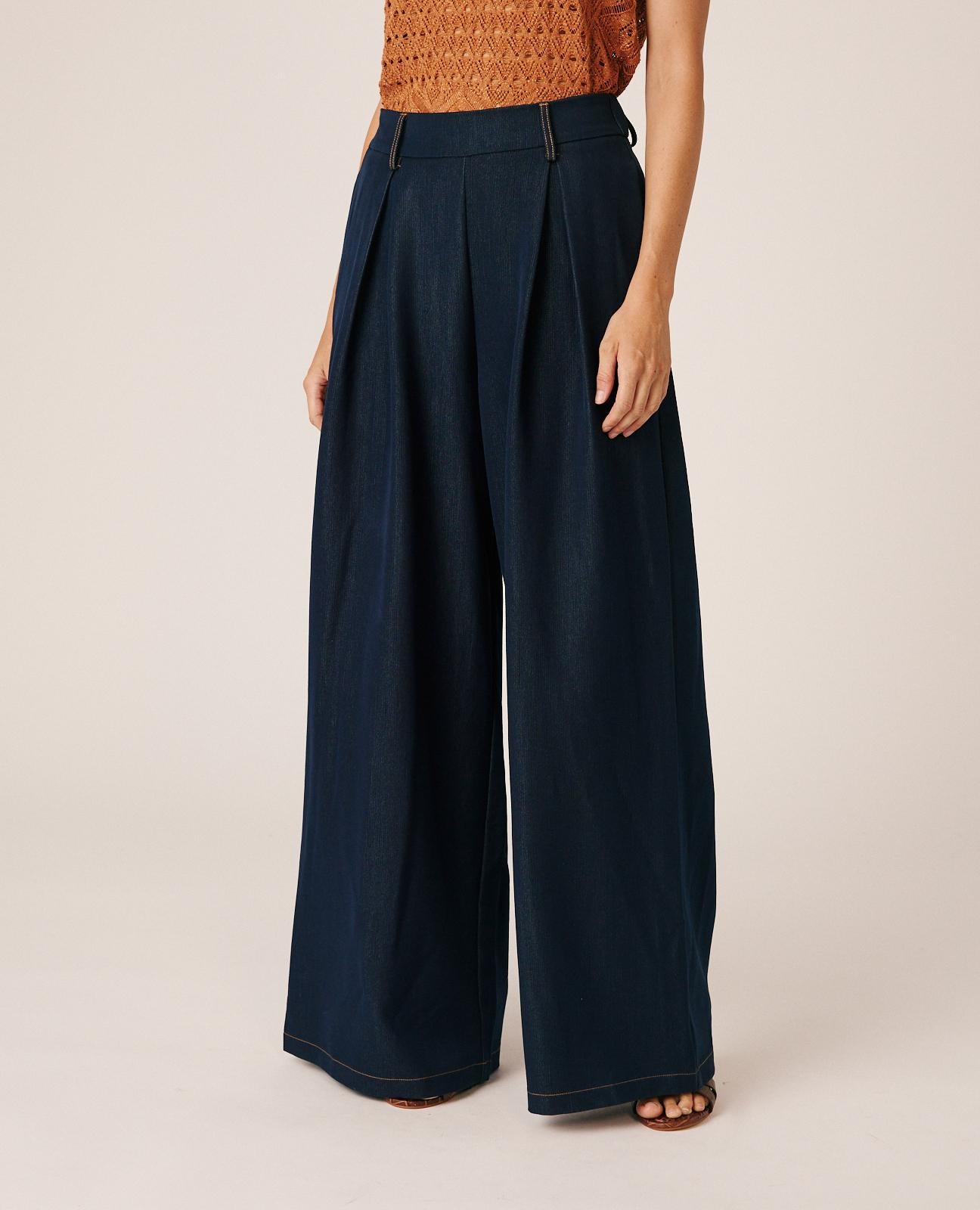 alma-en-pena-wide-leg-denim-pants-jeanshose-blau-high-rise image 3
