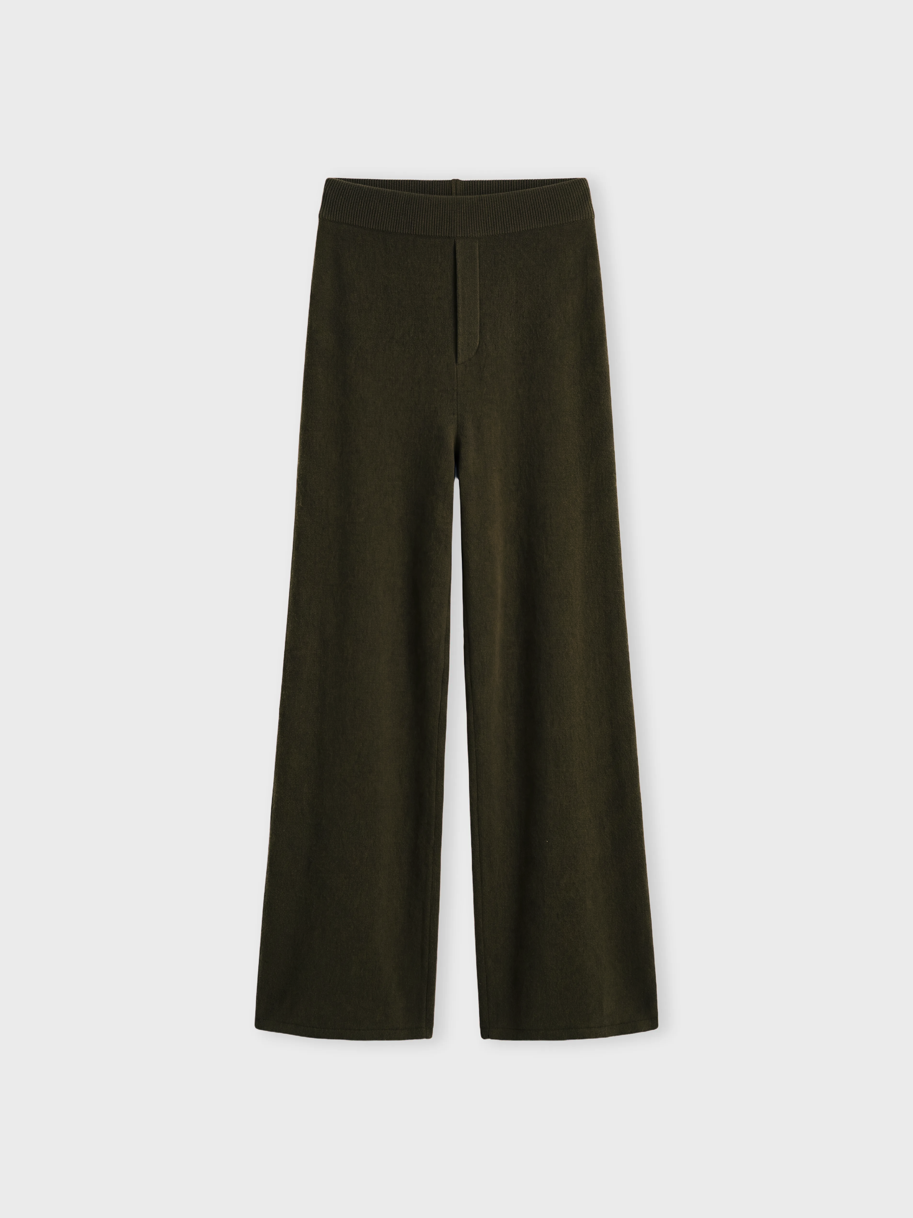 absolut-pantalon-anneli-damen-kaschmirhose-ausgestellt-olive image 2