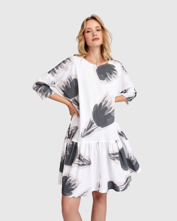 alembika-urban-feather-flounce-mini-kleid-cloud image 3