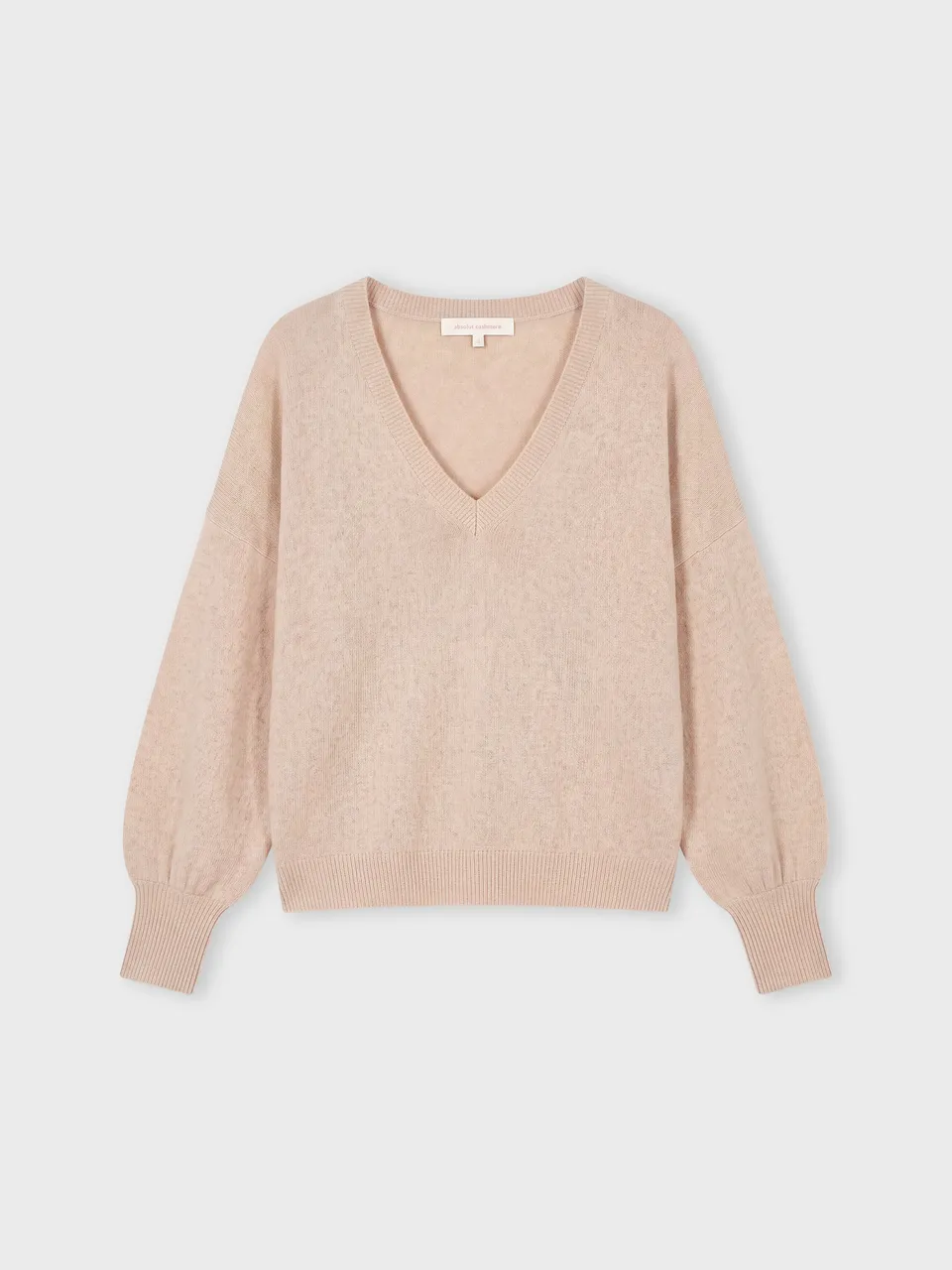 absolut-romane-damen-kaschmirpullover-v-ausschnitt-poncho-beige image 1