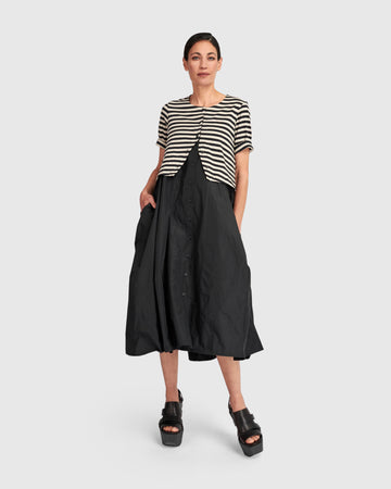 alembika-urban-tiebreaker-dress-damen-midikleid-stripes image 2