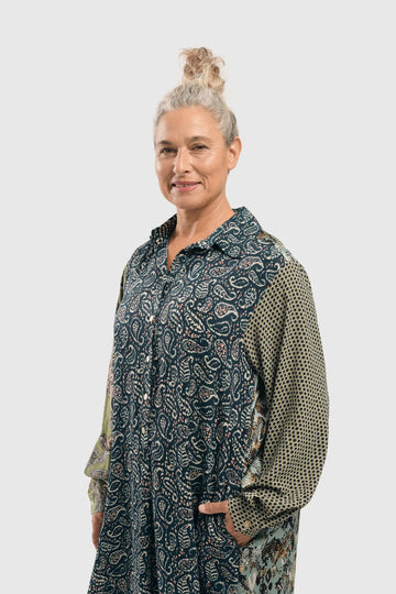 alembika-paisley-shirtdress-hemdkleid-blau image 7