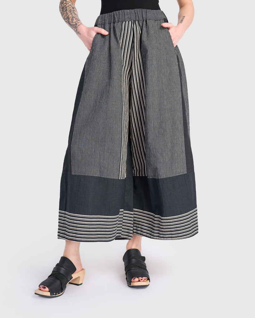 alembika-urban-marisol-wide-leg-pant-slate-stripes-weite-cropped-hose image 1