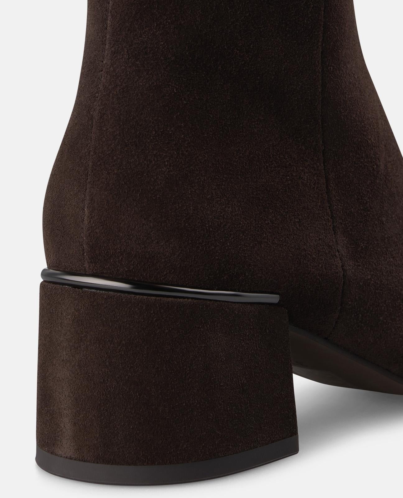 alma-en-pena-velours-stiefel-mit-rei-verschluss-braun-blockabsatz-5-5-cm image 4