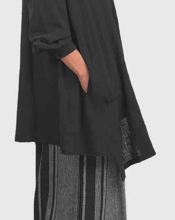 alembika-pippa-musselin-tunika-shirt-schwarz image 5