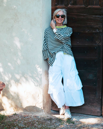 alembika-urban-deuce-boxy-top-cream-stripes image 2