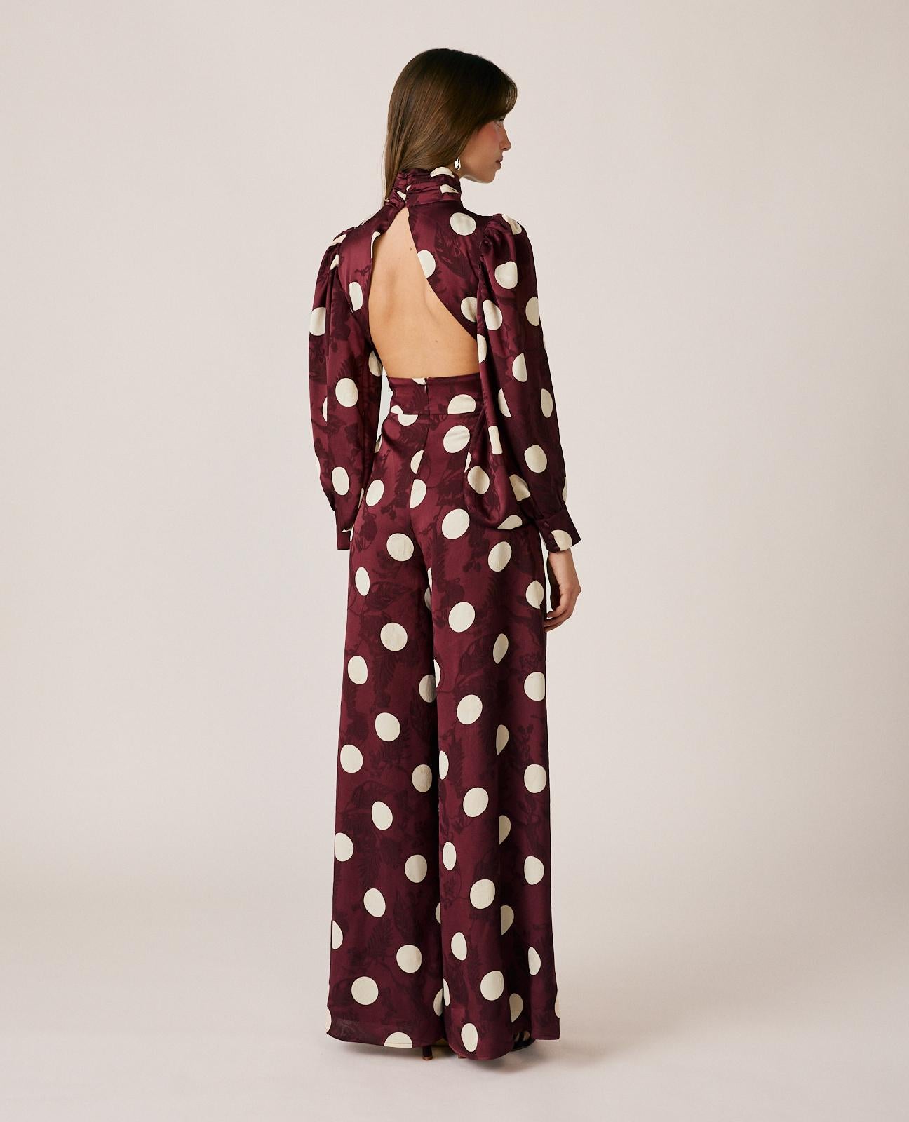 alma-en-pena-alfa-64493-jumpsuit-jacquard-bordeaux-overall-langarm image 6