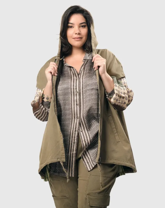 alembika-soft-twill-drawstring-weste-khaki image 1
