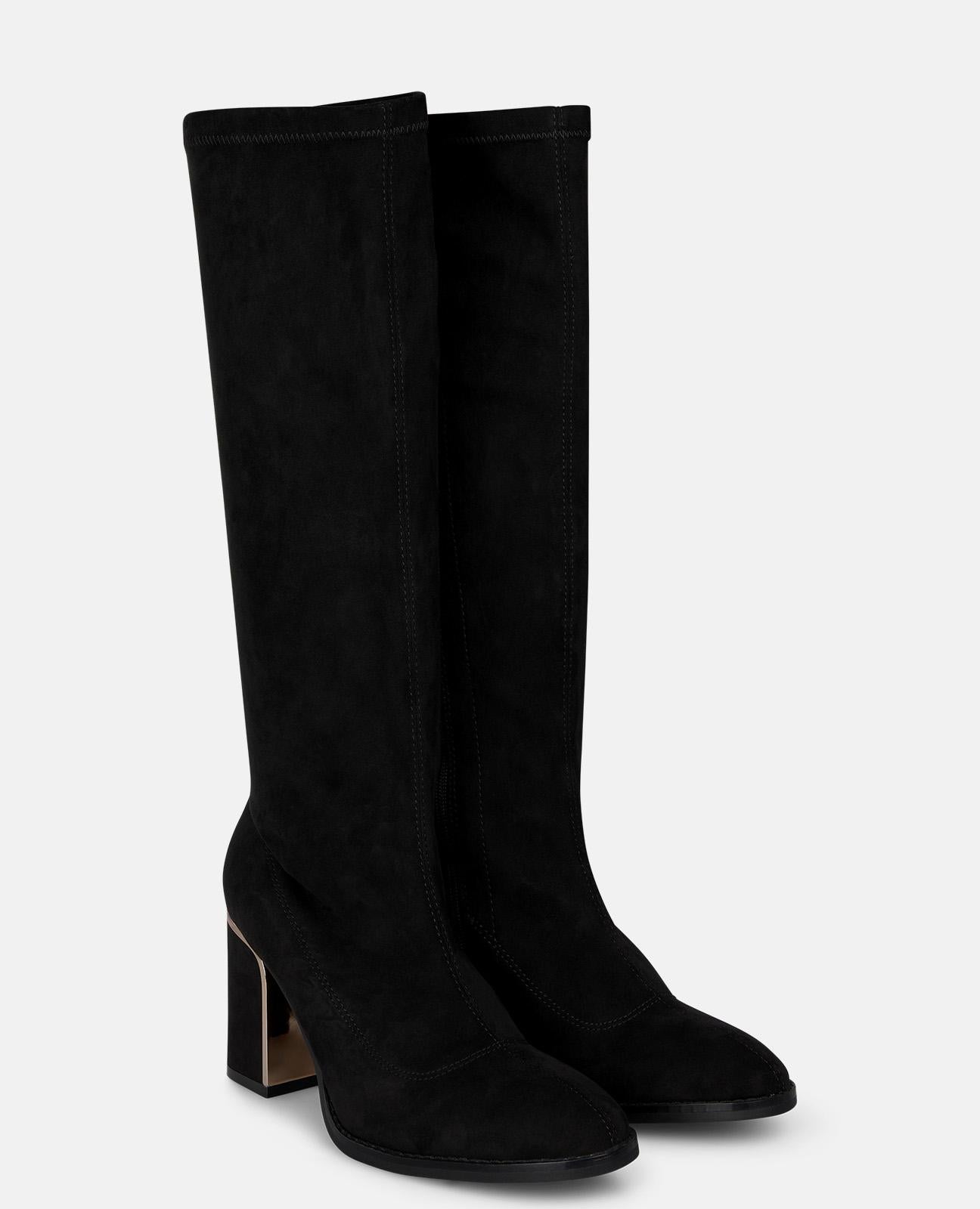alma-en-pena-alfa-63973-high-top-stiefel-8-cm-blockabsatz-schwarz image 2