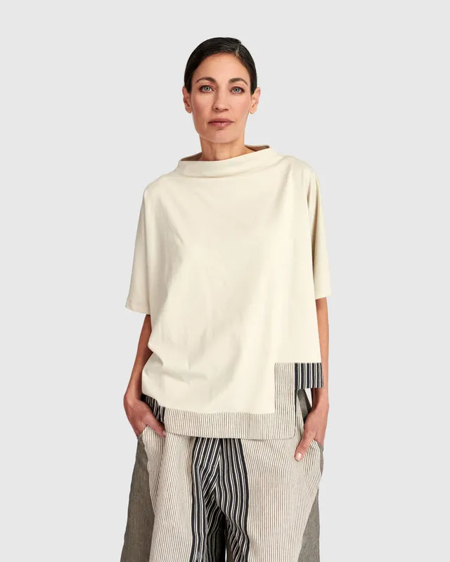 alembika-urban-on-my-mind-boxy-top-shirt-creme image 1