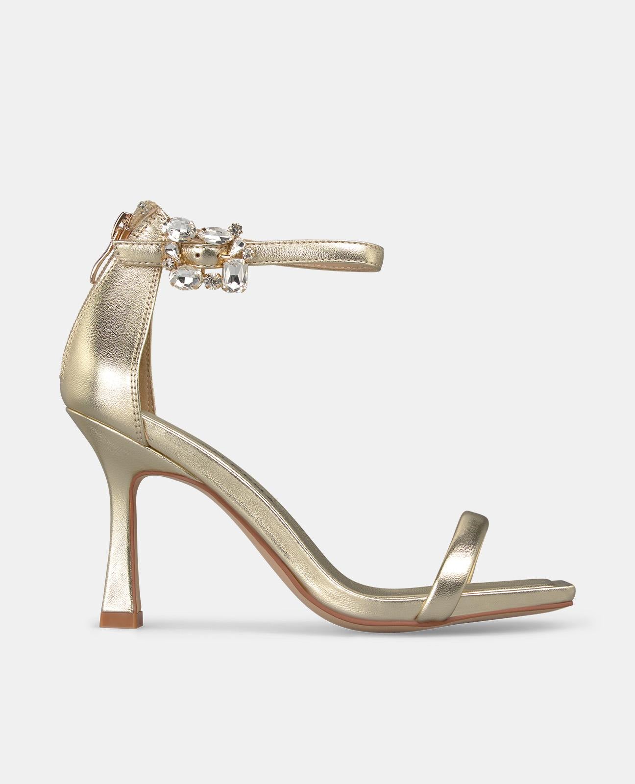 alma-en-pena-sandale-mit-schmuckschnalle-9-cm-gold image 1