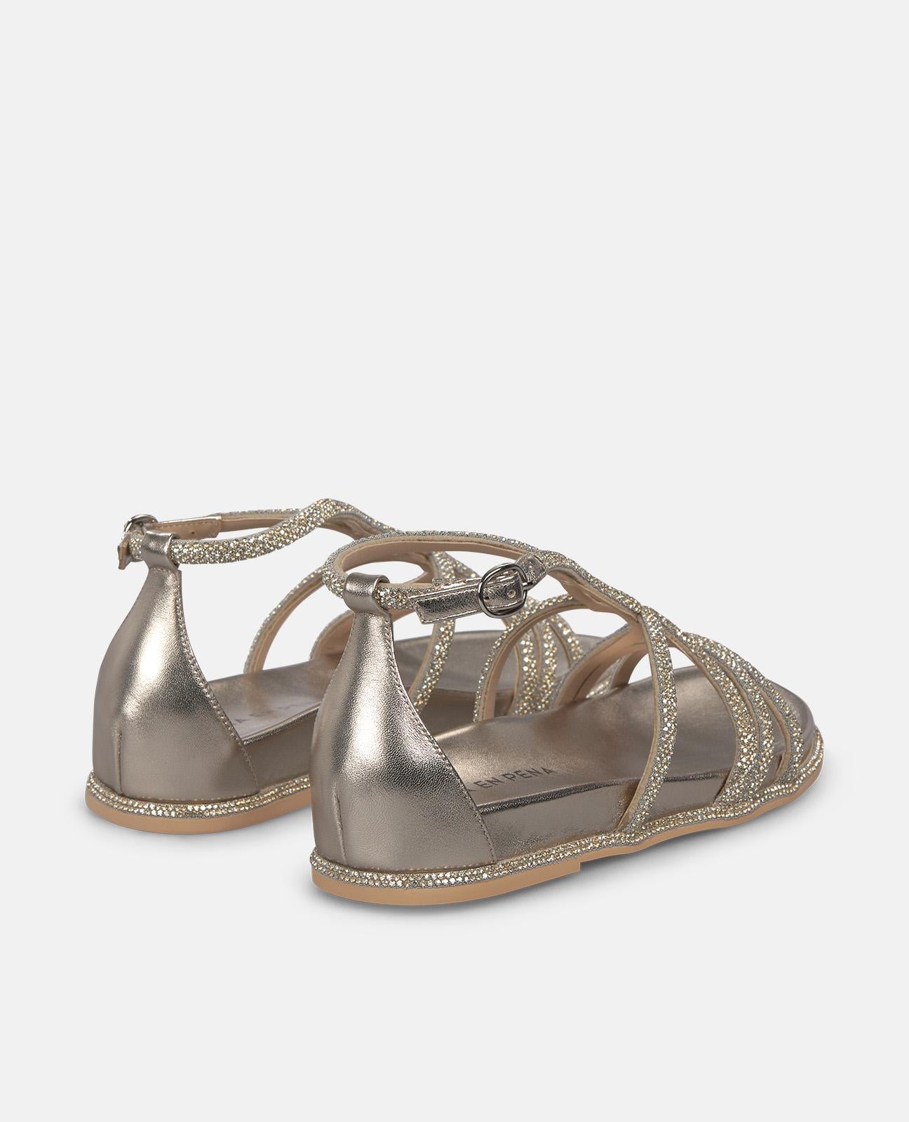 alma-en-pena-alfa-62943-flache-sandale-bronze-metallic-2-5-cm image 3