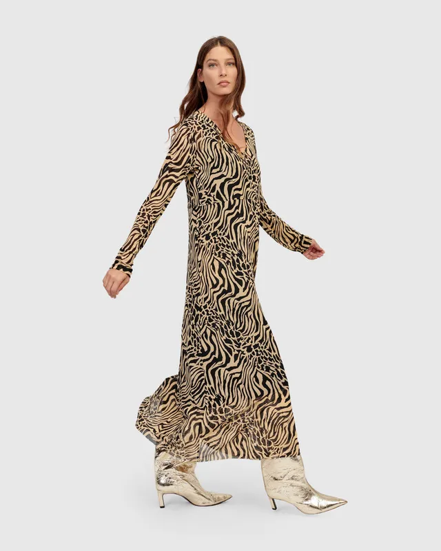 alembika-derby-maxi-kleid-zebra-mesh image 1