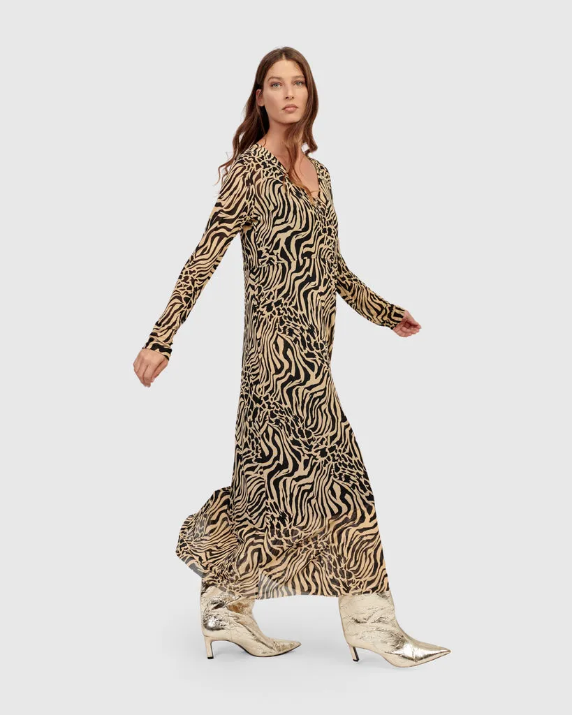 alembika-derby-maxi-kleid-zebra-mesh image 1