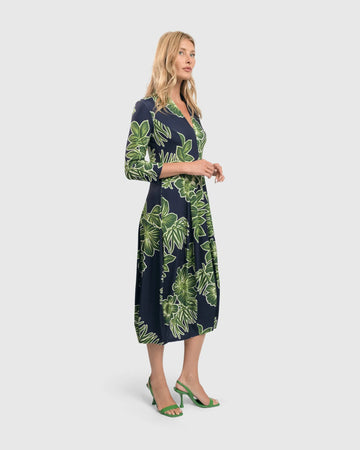 alembika-island-cocoon-dress-royal-green-damen-jersey-kleid image 4