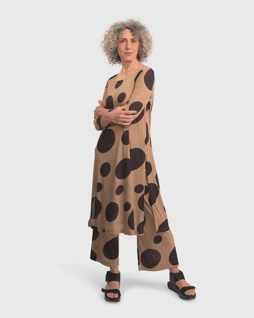 alembika-mara-tunika-sand-jersey-tunika-in-kleidl-nge-mit-punktemuster image 1