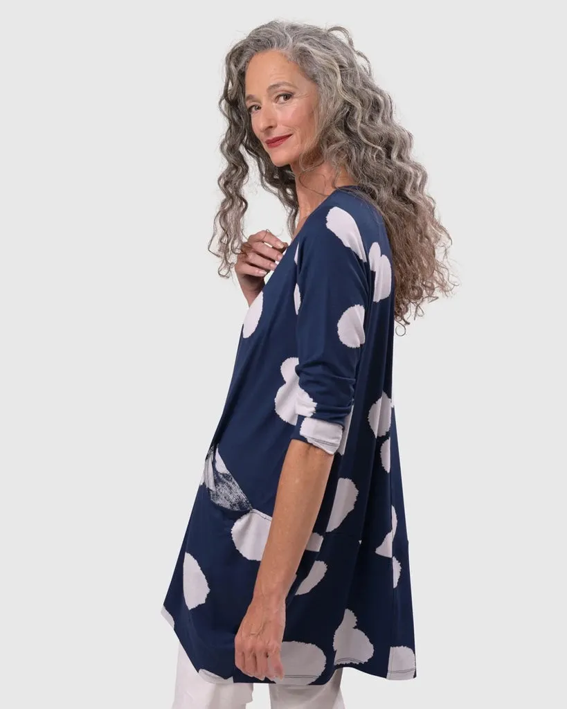 alembika-spot-cocoon-top-navy-jersey image 1