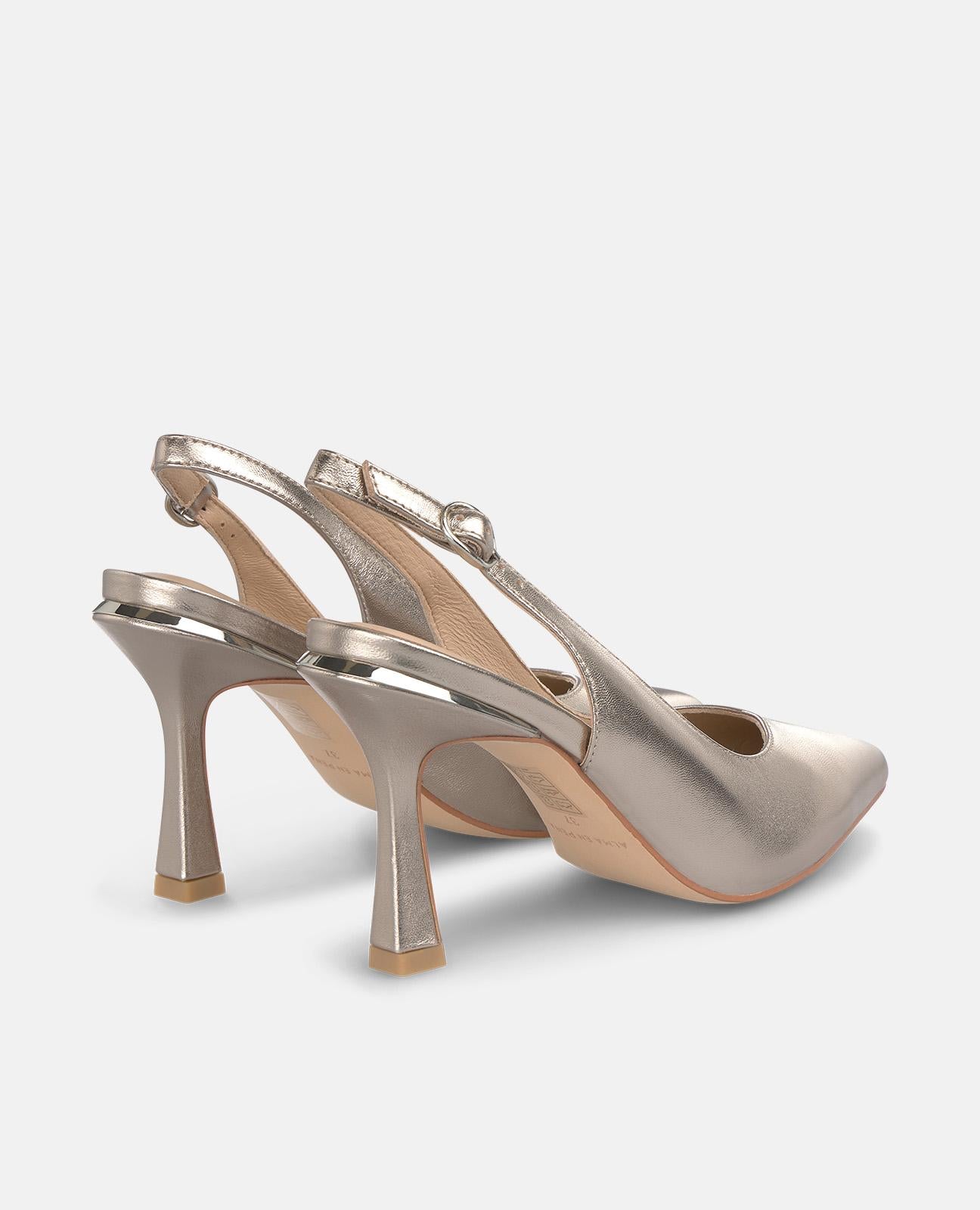 alma-en-pena-pumps-bronze-mit-spitzer-kappe-riemchen-pumps-9-cm-absatz image 3