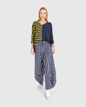 alembika-sun-moon-top-navy-yellow image 3