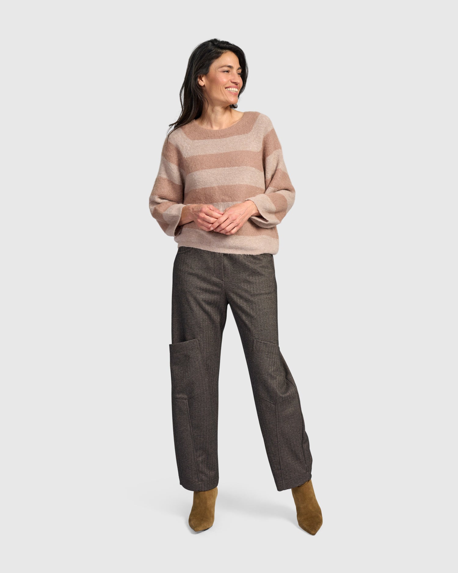 alembika-spry-streifen-pullover-almond image 8