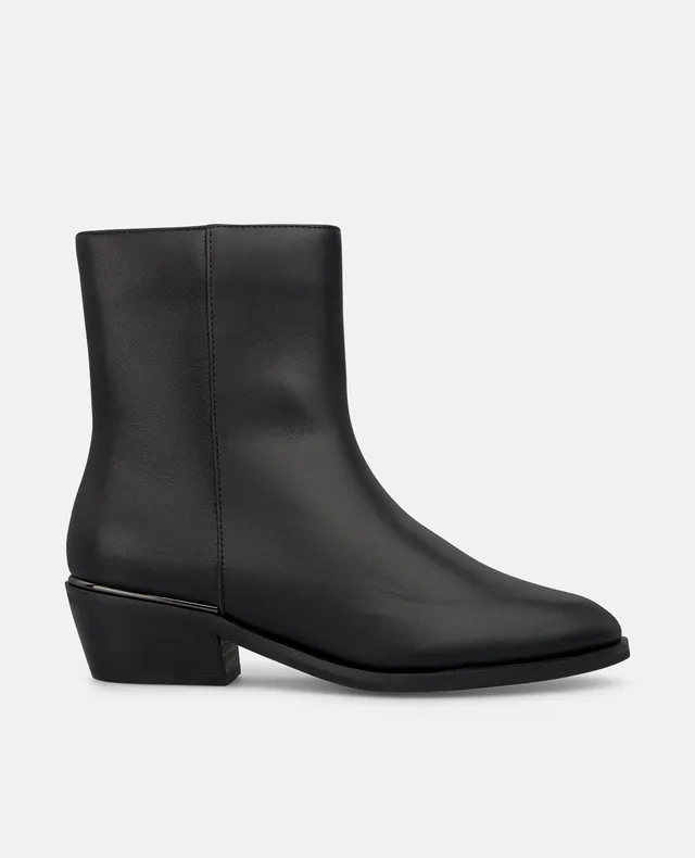 alma-en-pena-flache-stiefelette-spitz-schwarz image 1