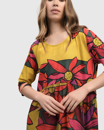 alembika-jasmine-relaxed-dress-midi-kleid-bouquet image 3