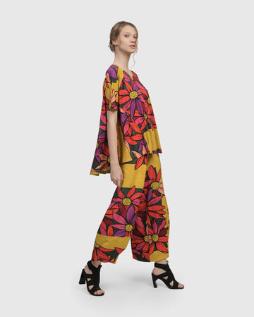 alembika-marigold-trapeze-top-bouquet-damen-tunika-a-linie image 8