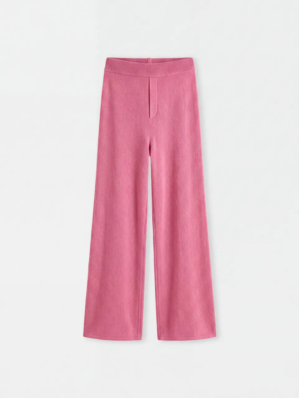 absolut-anneli-ausgestellte-kaschmirhose-f-r-damen-rosa image 1