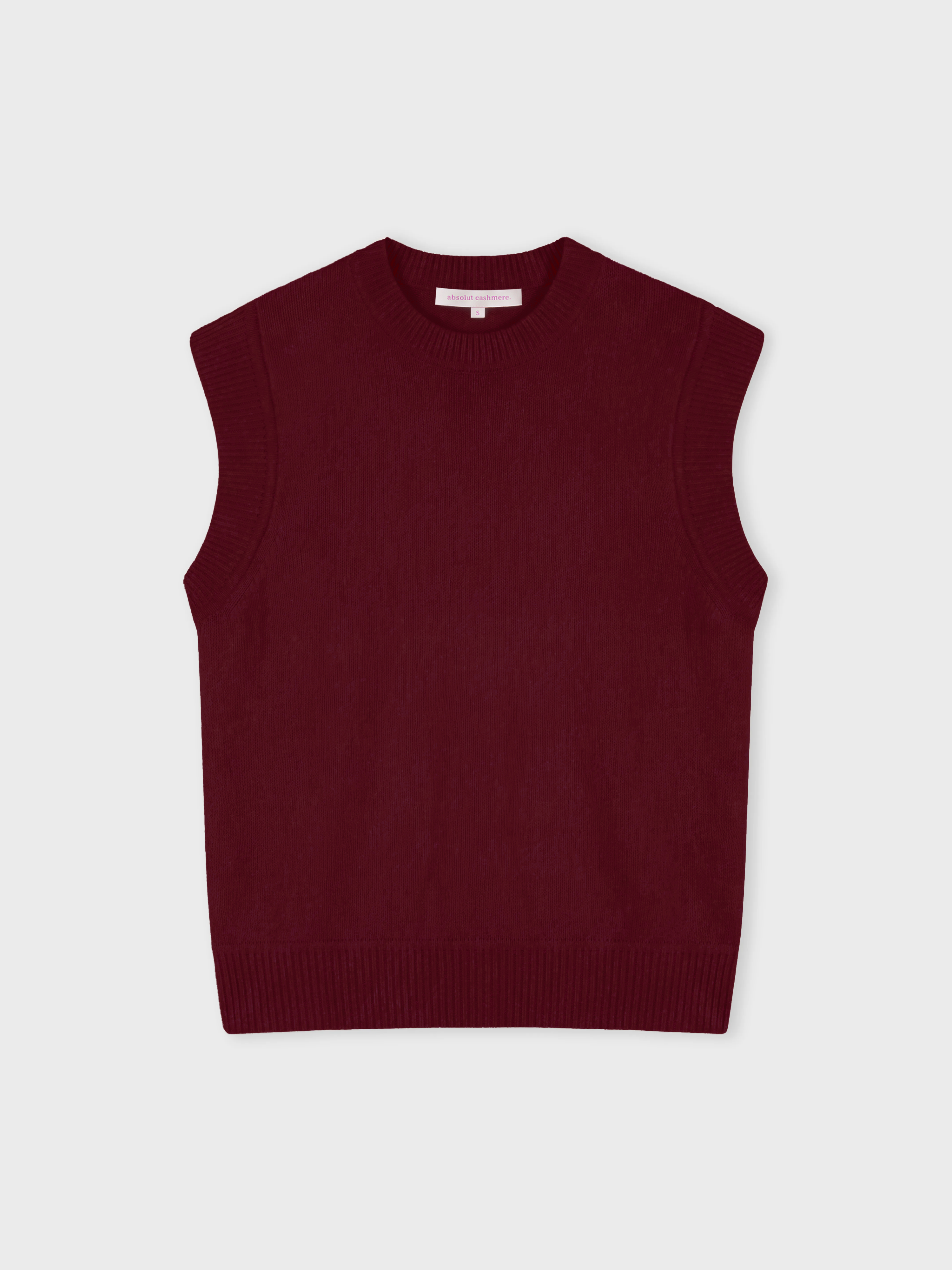 absolut-casiopee-rmelloser-pullover-aus-kaschmir-burgundy image 1