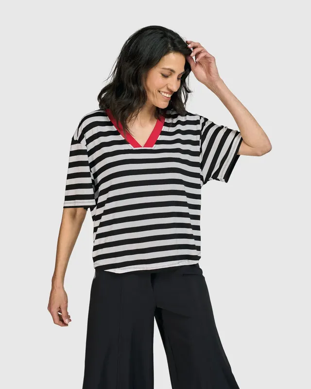 alembika-tekbika-baudelaire-day-tee-streifen image 1